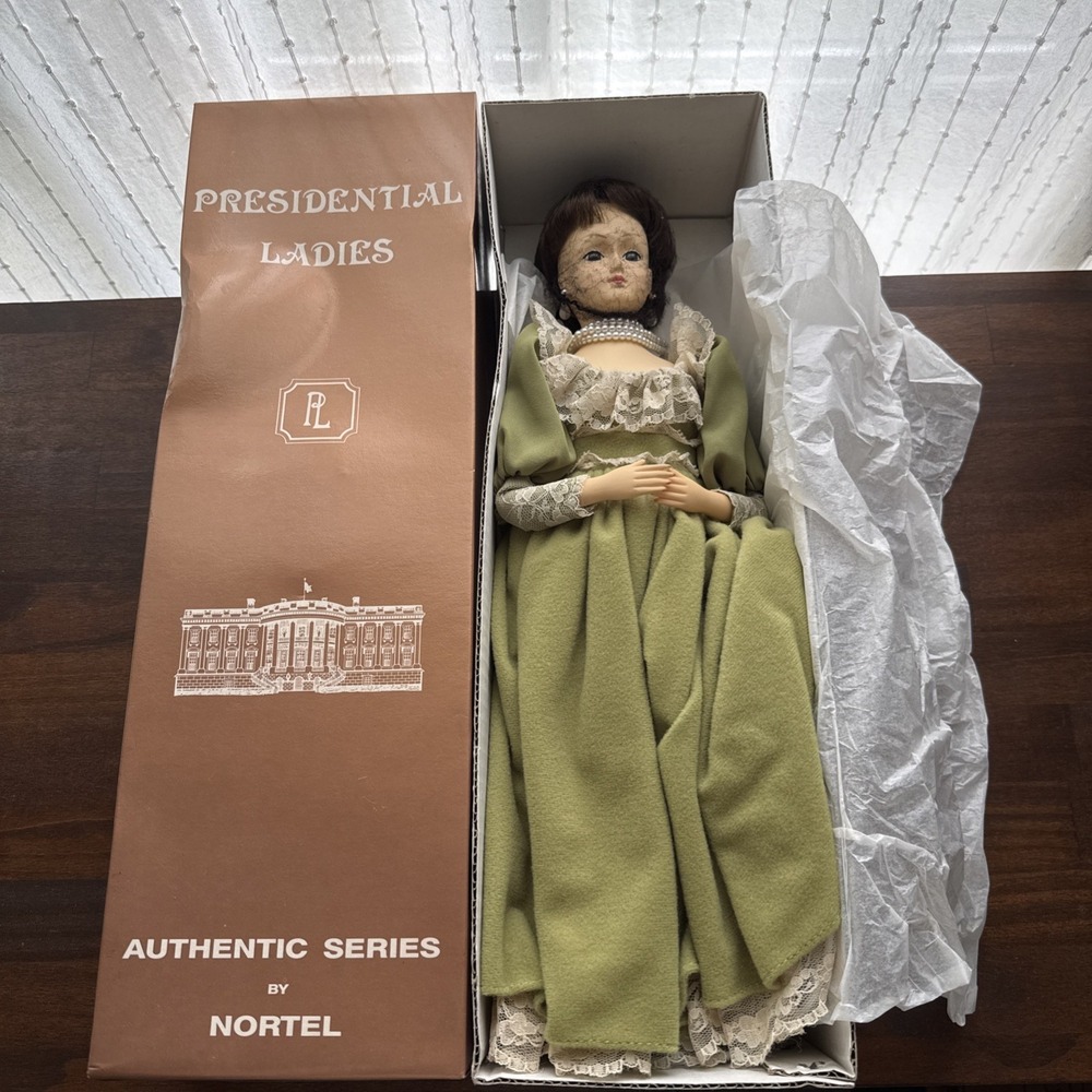 Presidential Ladies Dolley Madison Doll By Nortel NIB Vintage